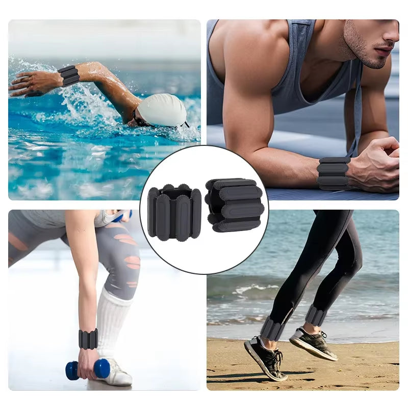 Adjustable Wrist Weight for Men and Women, for Home Gym Exercise, Walking, Running, Travel, Pilates, Yoga, Sports, Bar, Strength