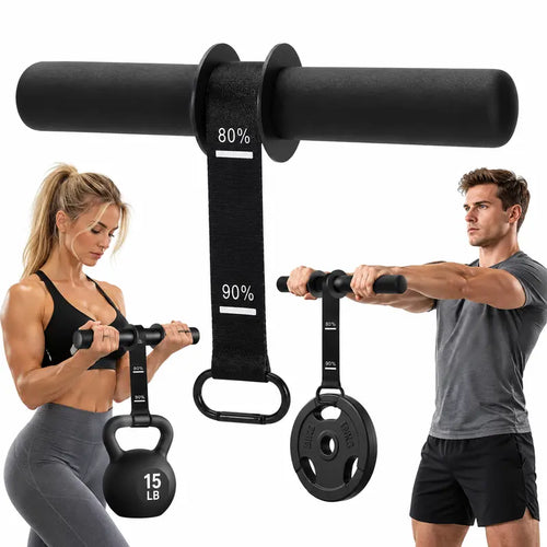 1 Set Forearm Strength Trainer, Grip Strength Workout Roller with Heavy-Duty Strap & Foam Grip, Portable Home Gym Workout Equipment for Fitness Training Exercise Equipment